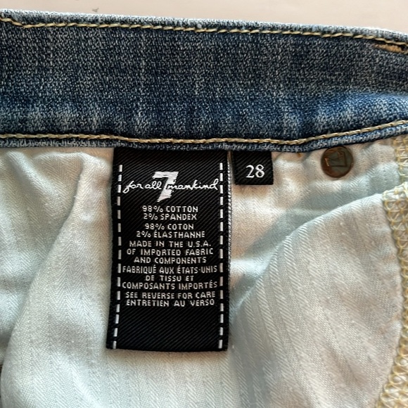 7 For All Mankind Josefina Skinny Boyfriend Size 28 - Picture 12 of 16